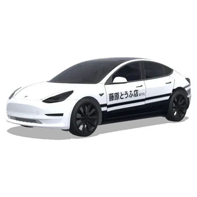 イニシャルD AE86 藤原とうふ店 – テスラ Model 3 ラッピング