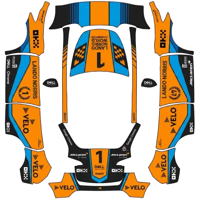 蘭多·諾里斯世界冠軍（Lando Norris world champion） – 特斯拉 Model Y 塗裝