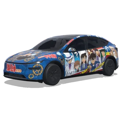 Detektiv Conan (日本动漫名侦探柯南的壁纸) – Tesla Model Y L Wrap