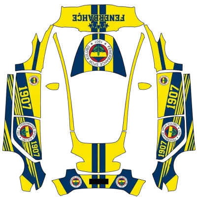 Fenerbahçe (Fenerbahce) – Tesla Model 3 Wrap