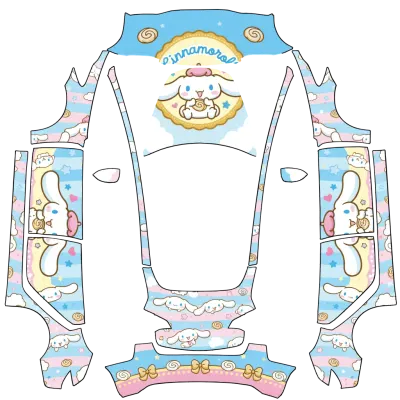 大耳狗（Cinnamoroll） – 特斯拉 Model 3 塗裝