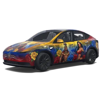 Lowrider couleurs Équateur – covering Tesla Model Y