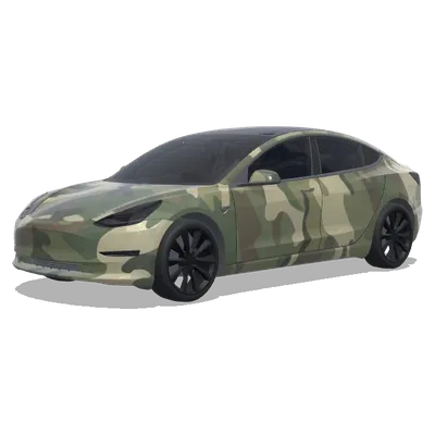 Korsischer Camouflage Satin – Tesla Model 3 Wrap