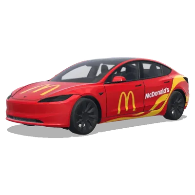 Макдоналдс (McDonald's) – оклейка Tesla Model 3