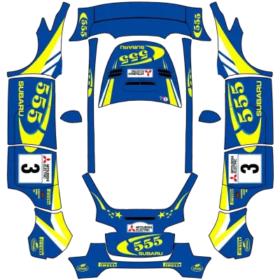 Colin McRae 1998 (Colin Mcrae 1998 Livery) – covering Tesla Model Y