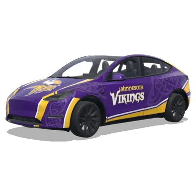 미네소타 바이킹스 (Minnesota Vikings) – 테슬라 Model Y 랩핑