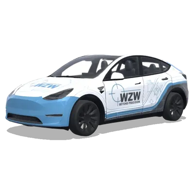 Корпоративный CNC стиль – оклейка Tesla Model Y