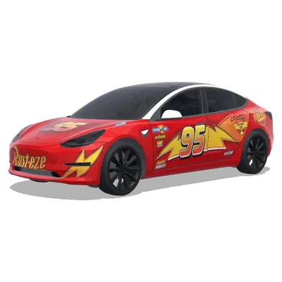Lightning McQueen – Tesla Model 3 wrap