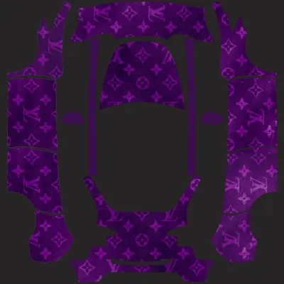 퍼플 LV (Purple LV) – 테슬라 Model Y 랩핑