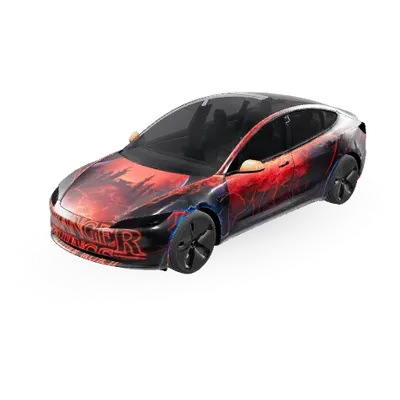 怪奇物語（StrangerThings） – 特斯拉 Model 3 塗裝