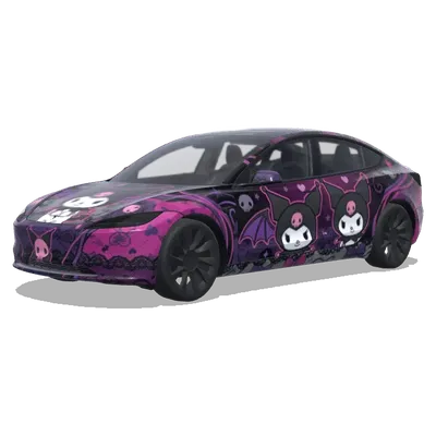 kuromi – Tesla Model 3 wrap