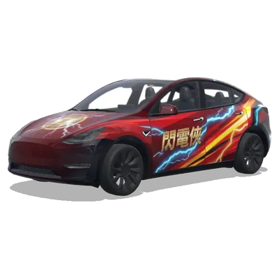 フラッシュ (閃電俠 (貝瑞·艾倫)) – テスラ Model Y ラッピング
