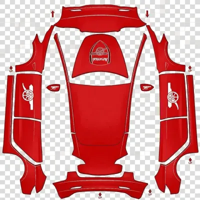 Arsenal FC – covering Tesla Model 3