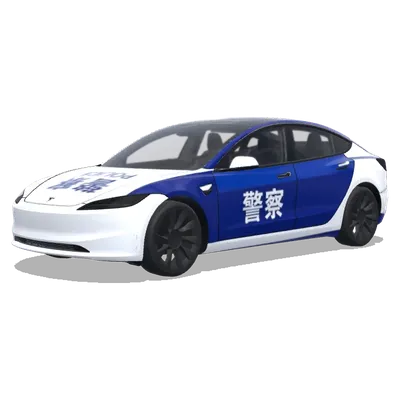 Chinesische Polizei (china police car) – Tesla Model 3 Wrap