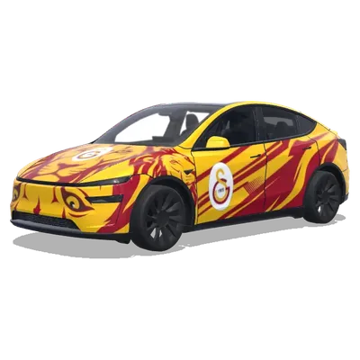 Galatasaray – Tesla Model Y wrap