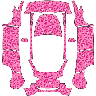 Guepardo Rosa (Pink cheetah) – wrap para Tesla Model Y