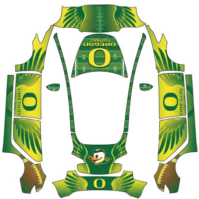 Футбол Орегона (Oregon football) – оклейка Tesla Model 3