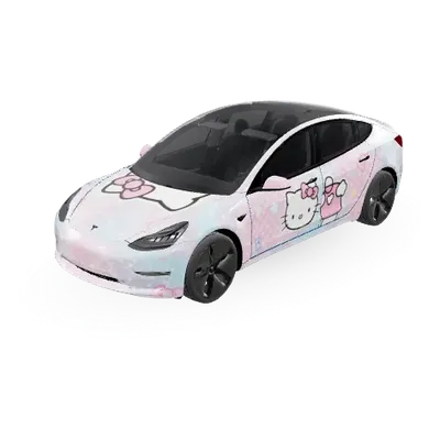 hello kitty 2 – Tesla Model 3 wrap
