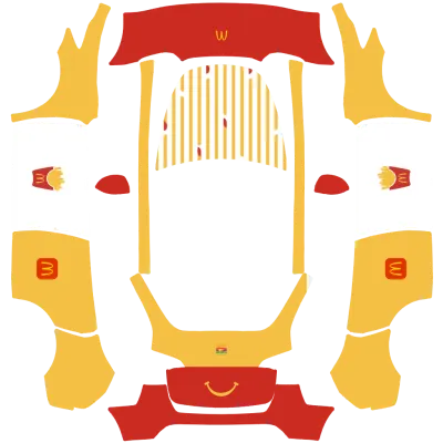 Макдоналдс (mcdonalds) – оклейка Tesla Model Y