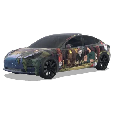 Gravity falls – Tesla Model 3 wrap