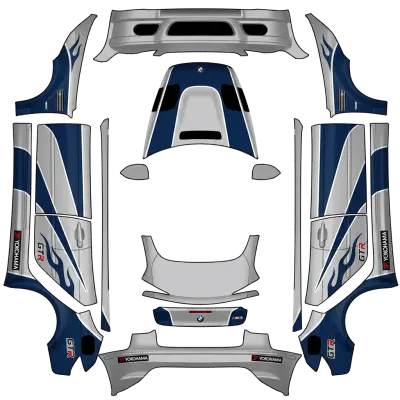 BMW M3 GTR 니드포스피드 (Bmw m3 gtr need for speed mw) – 테슬라 Model 3 랩핑