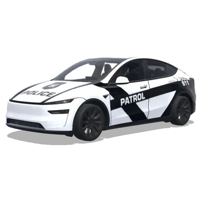 Диагональный патруль 911 – оклейка Tesla Model Y