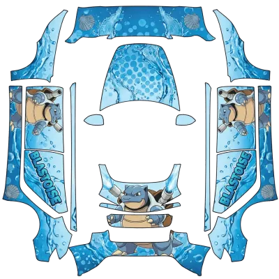 어니부기 (Blastoise) – 테슬라 Model 3 랩핑