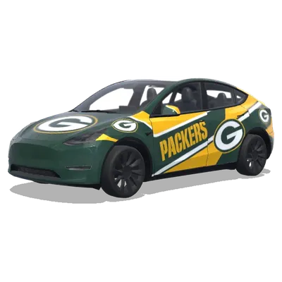 Green Bay Packers (Green bay packers logo) – оклейка Tesla Model Y