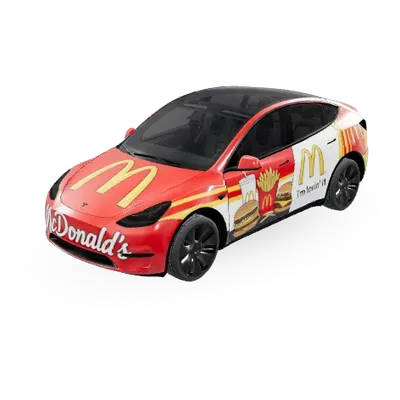 McDonald's I'm lovin' it (Mc Donalds I'm lovin' it) – оклейка Tesla Model Y