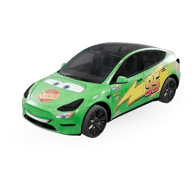 Green McQueen – Tesla Model Y Wrap