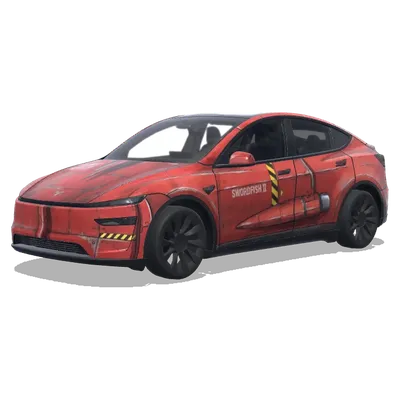 카우보이 비밥 (Red Cowboy Bebop space fighter ship) – 테슬라 Model Y 랩핑