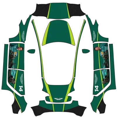 Fernando Alonso Aston Martin – Tesla Model 3 Wrap