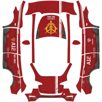 Char RED – Tesla Model Y wrap
