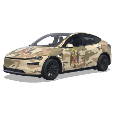 Spanisches Luftwaffen-Camouflage – Tesla Model Y Wrap