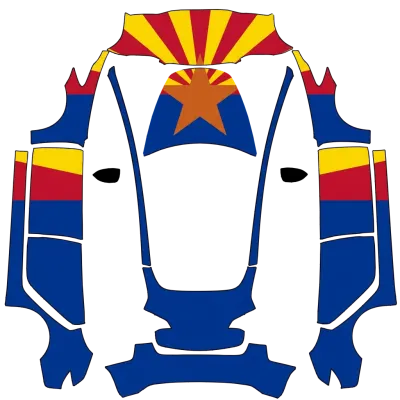 Флаг Аризоны (AZ State Flag) – оклейка Tesla Model 3