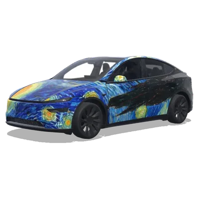 Sternennacht (The Starry Night) – Tesla Model Y Wrap