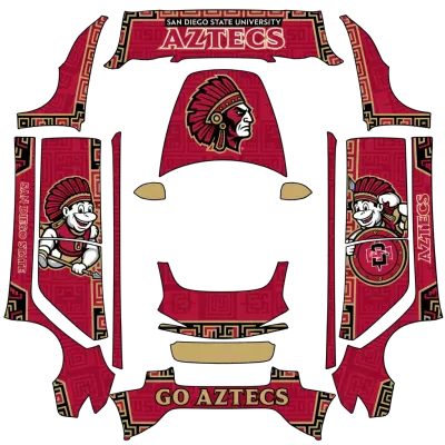 Aztecs – Tesla Model 3 wrap