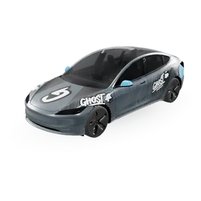 Ghost Energy – covering Tesla Model 3