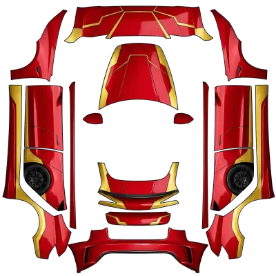 Iron man – Tesla Model 3 wrap