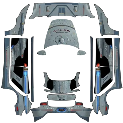 星际迷航企业号（Star Trek uss enterprise） – 特斯拉 Model 3 涂装