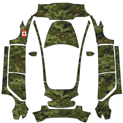 CAF Army (CAF army) – оклейка Tesla Model 3