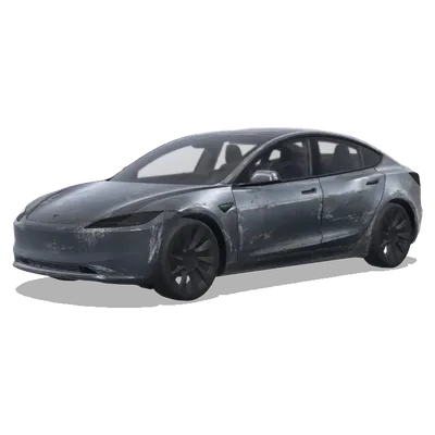 磨损做旧设计（Make a very scuffed design） – 特斯拉 Model 3 涂装