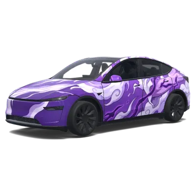 紫色雲紋 – 特斯拉 Model Y 塗裝
