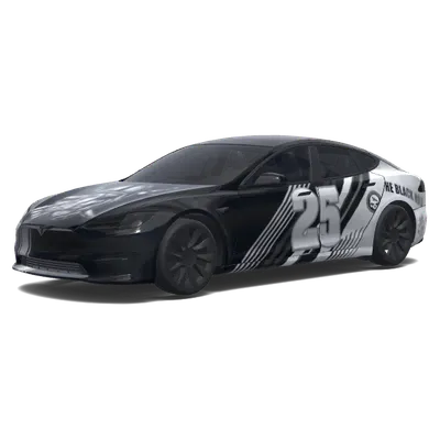 Film de carrosserie noir et blanc 25 – covering Tesla Model S