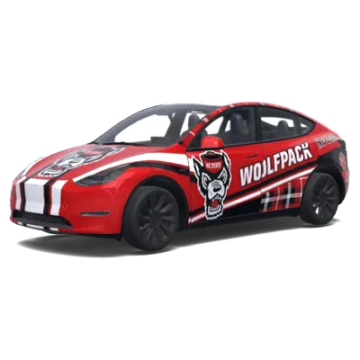 NC State (NC State.) – Tesla Model Y Wrap