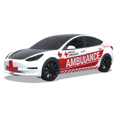 紅十字會特斯拉救護車 – 特斯拉 Model 3 塗裝