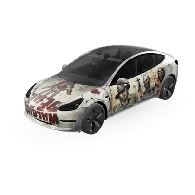 The Walking Dead (The walking dead) – Tesla Model 3 Wrap
