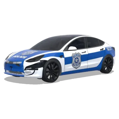 Blue Line Police – Tesla Model 3 wrap