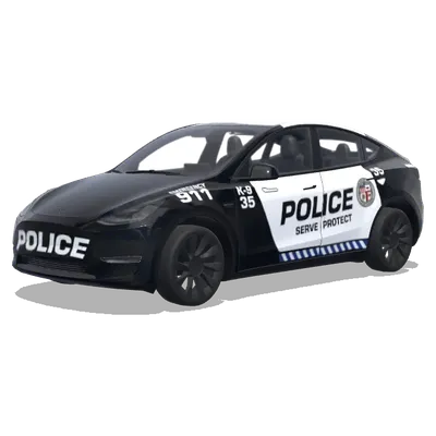 Полицейский К-9 35 – оклейка Tesla Model Y