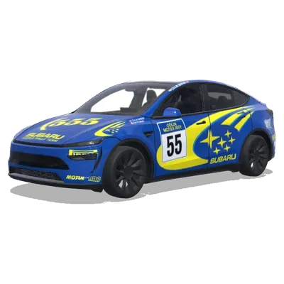 Subaru Impreza WRC (Colin Mcrae WRC Subaru Impreza) – оклейка Tesla Model Y